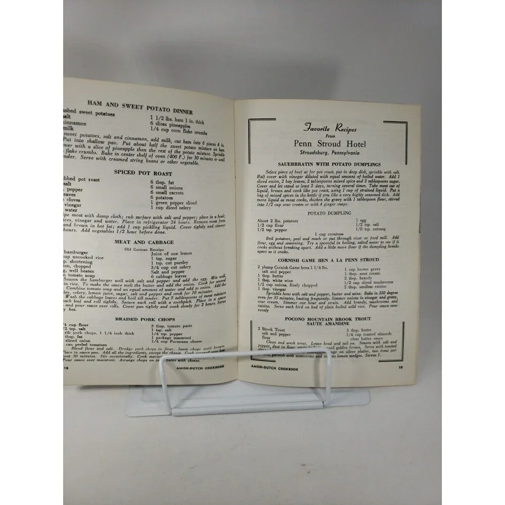 Vintage Amish Dutch Cookbook Ruth Redclay Dutch Cupboard Gettysburg PA 1960s